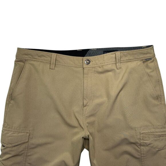 Volcom Men's Size 38 Tan 4 Way Stretch Surf & Turf Athletic Cargo Shorts - Picture 3 of 13